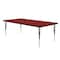 Correll Rectangle Adjustable Height Activity Kids School Table, High Pressure Laminate, Red A3672-REC-35 - alternate 1